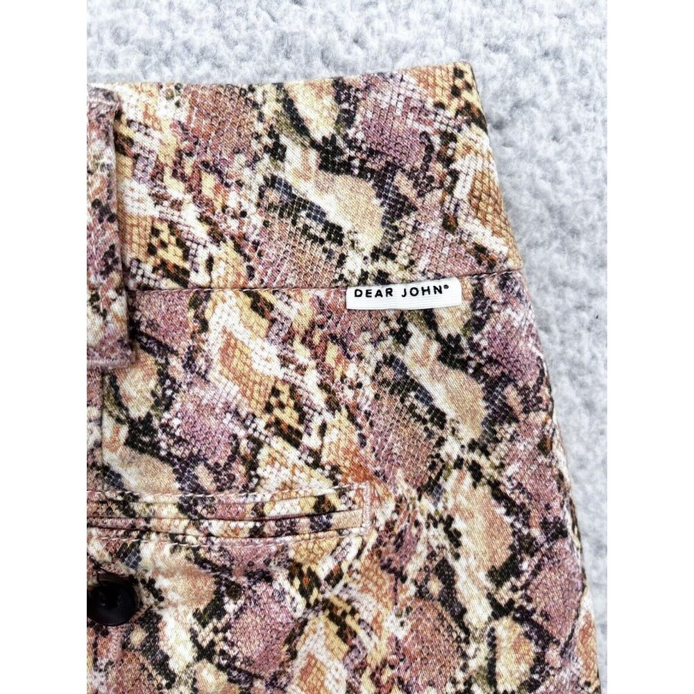 Women's Dear John Reptile Earthy Tone Hampton Short Shorts Size 29 - Picture 10 of 10